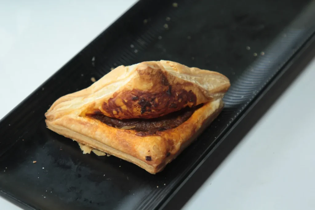 Golden baked puff
