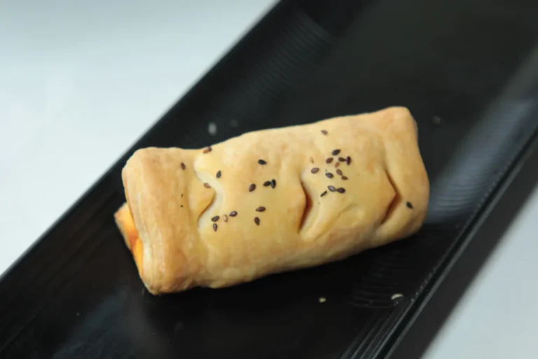 Sesame-topped roll
